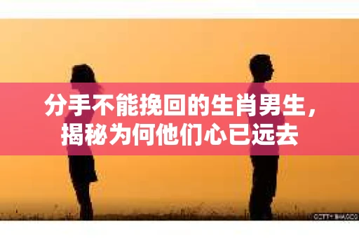 分手不能挽回的生肖男生，揭秘为何他们心已远去