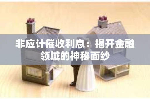 非应计催收利息：揭开金融领域的神秘面纱