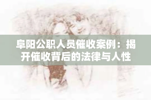 阜阳公职人员催收案例：揭开催收背后的法律与人性