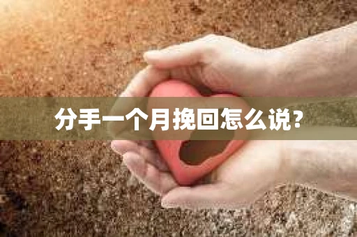 分手一个月挽回怎么说？